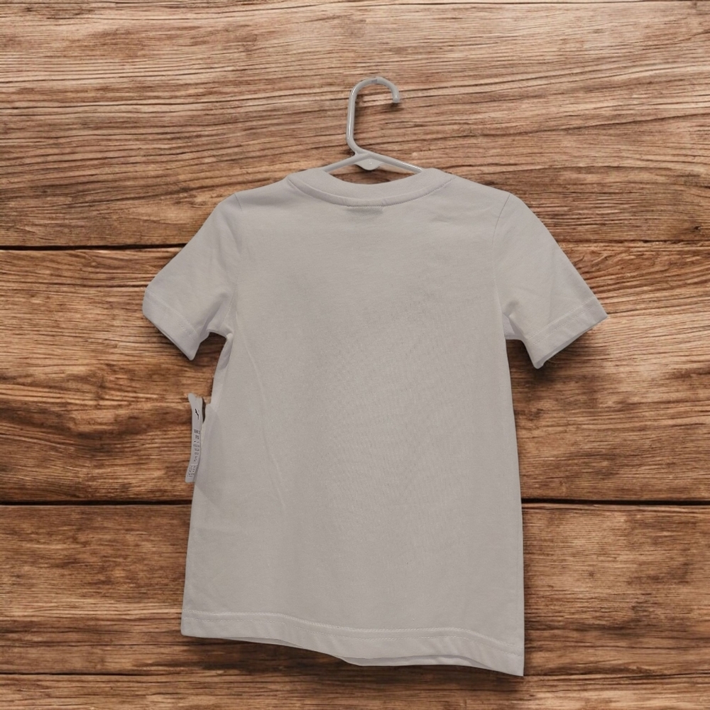 Puma Black and White Short Sleeve Tee with Iconic Logo - Picture 2 of 7
